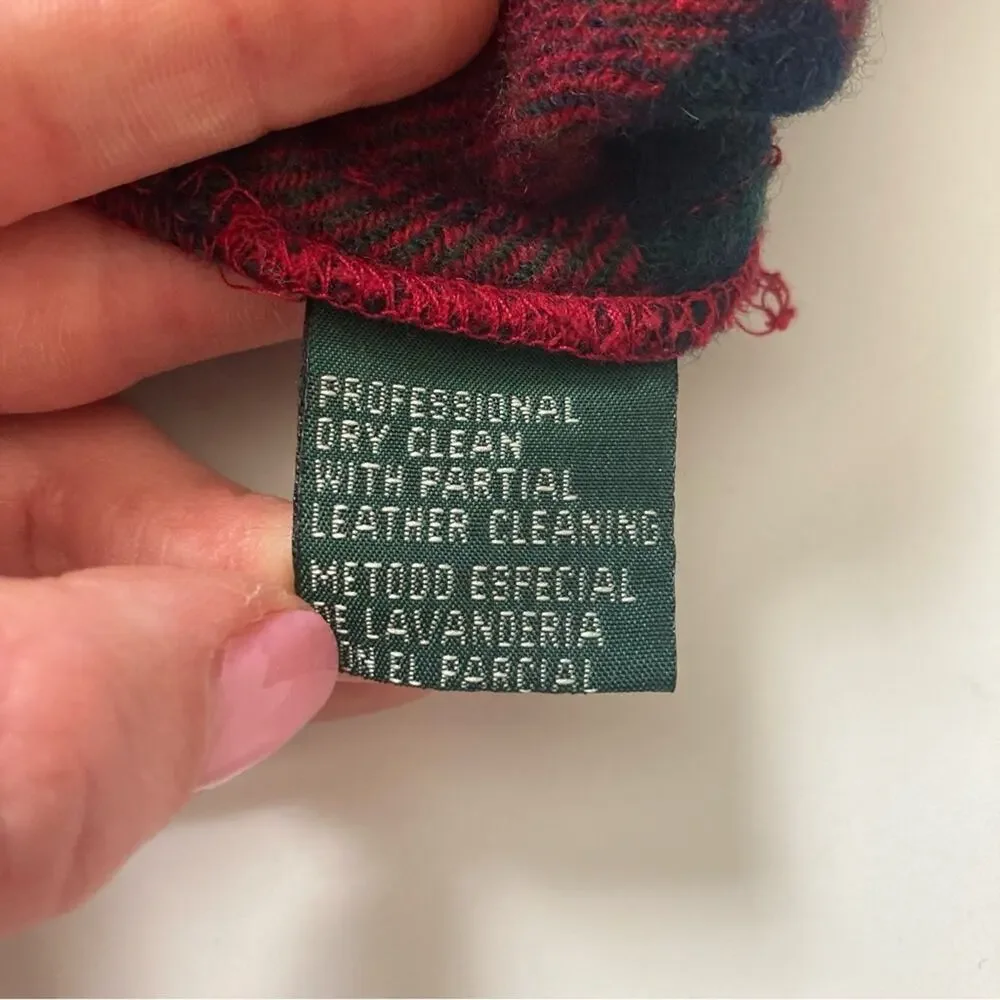 Ralph Lauren Flannel Zip-up Sweater Medium